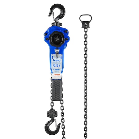 Tractel Lever Chain Hoist, 1,000 lb Load Capacity, 40 ft Hoist Lift, 0.9 in. Hook Opening 19664